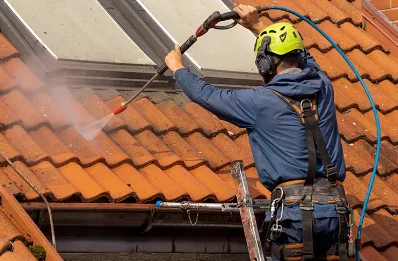 Démoussage et hydrofuge de toiture à la Groutte